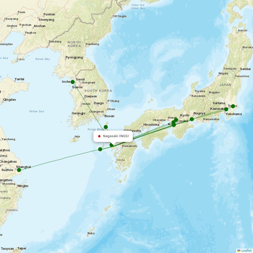 Nagasaki information, flights and status Airport Information