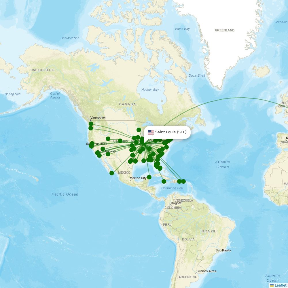 Saint Louis Airport airport map Saint Louis (STL) Airport Information