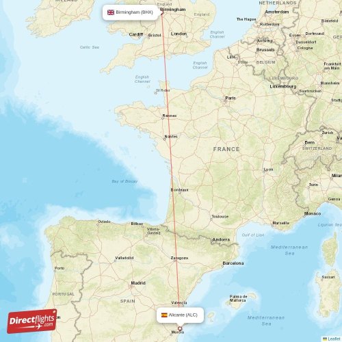 Direct flights from Alicante to Birmingham, ALC to BHX nonstop