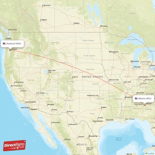 Direct flights from Atlanta to Portland, ATL to PDX nonstop