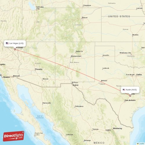 Direct flights from Austin to Las Vegas, AUS to LAS nonstop