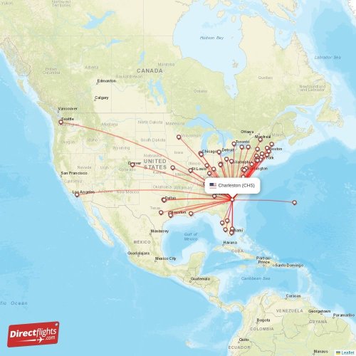 Direct flights from Charleston 48 destinations CHS, USA