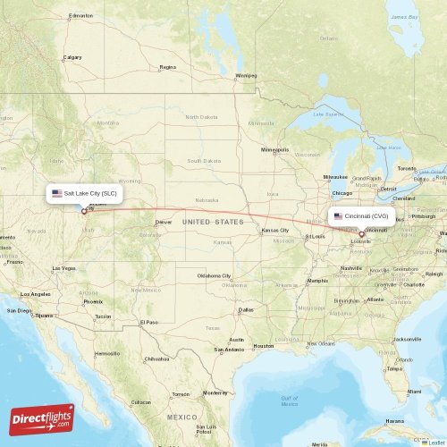 Direct flights from Cincinnati to Salt Lake City, CVG to SLC nonstop