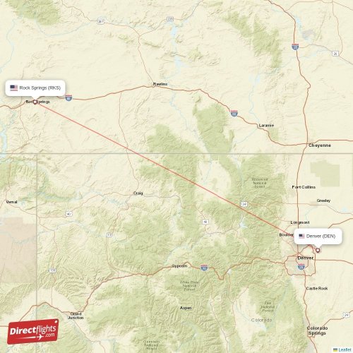 Direct flights from Denver to Rock Springs, DEN to RKS nonstop