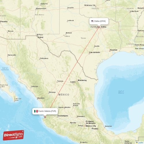Direct flights from Dallas to Puerto Vallarta, DFW to PVR nonstop