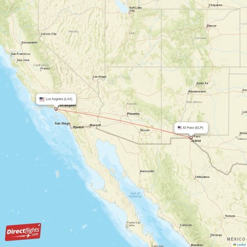 Direct flights from El Paso to Los Angeles, ELP to LAX nonstop