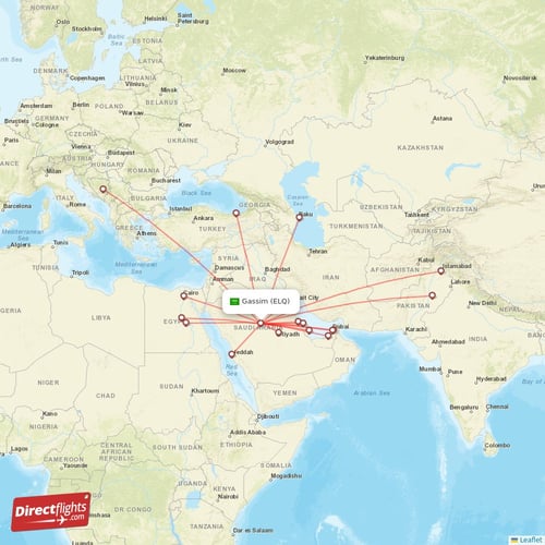 Direct flights from Riyadh - 98 destinations - RUH, Saudi Arabia