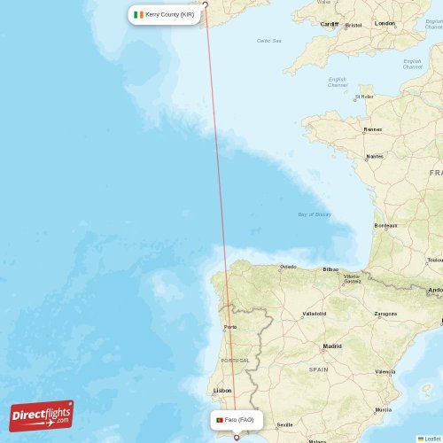 Direct flights from Faro to Kerry County, FAO to KIR nonstop