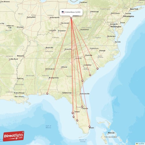 Direct flights from Cincinnati 56 destinations CVG, USA