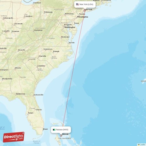 Direct flights from Nassau to New York, NAS to LGA nonstop