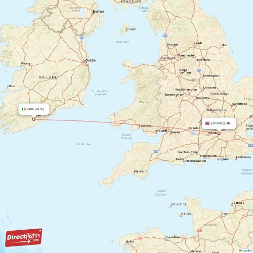 Direct flights from Cork to London, ORK to LHR nonstop