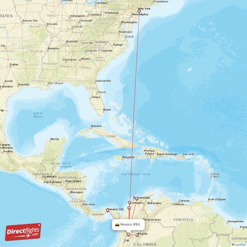 Direct flights to Cartagena CTG, Colombia