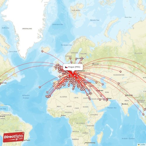 Find all direct flights to Prague