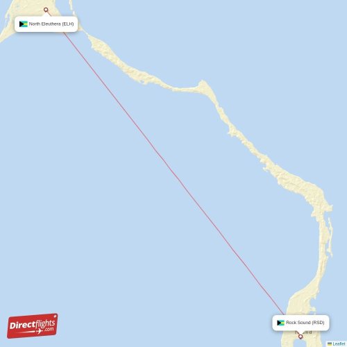 Direct flights from Rock Sound to North Eleuthera, RSD to ELH nonstop