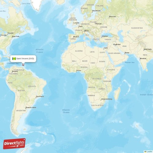 Direct flights to Saint Vincent SVD, Saint Vincent and the Grenadines