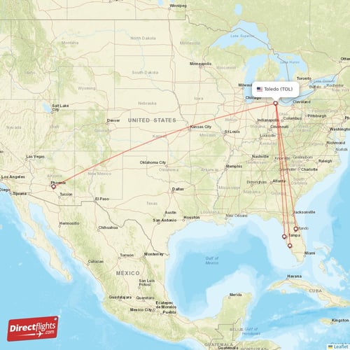 Direct flights from Cincinnati 56 destinations CVG, USA