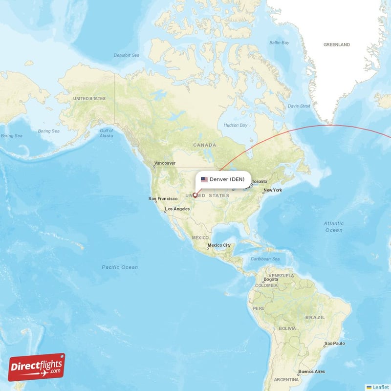 Direct flights from Denver to London, DEN to LHR nonstop