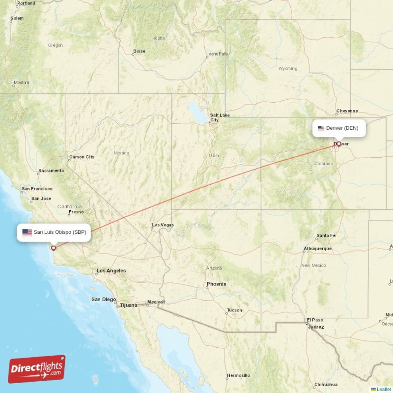 Direct flights from Denver to San Luis Obispo, DEN to SBP nonstop