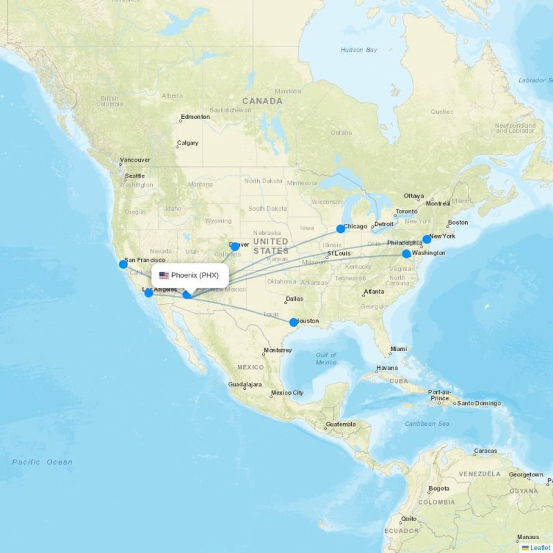 Direct flights from Granada 12 destinations GRX, Spain