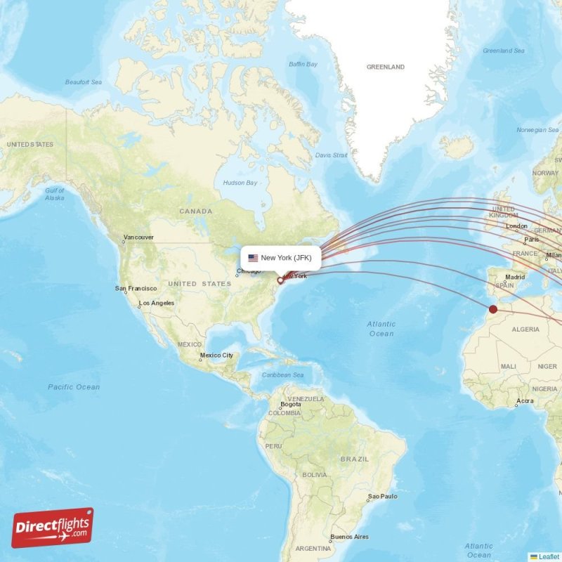 Direct flights from New York to Jeddah, JFK to JED nonstop
