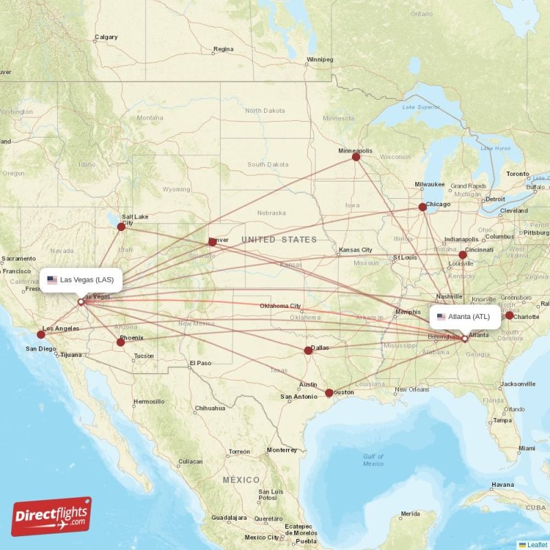 Direct flights from Las Vegas to Atlanta, LAS to ATL nonstop