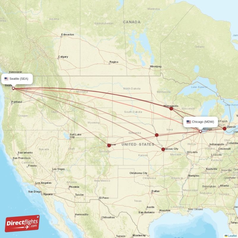 Direct Flights From Chicago To Seattle Mdwsea