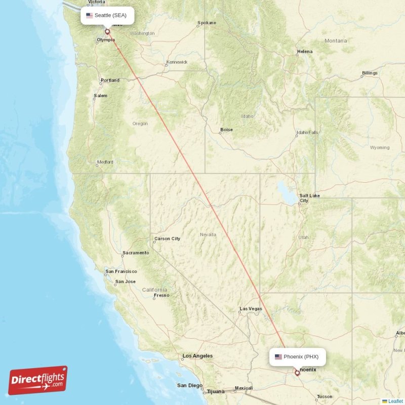 Direct flights from Seattle to Phoenix, SEA to PHX nonstop