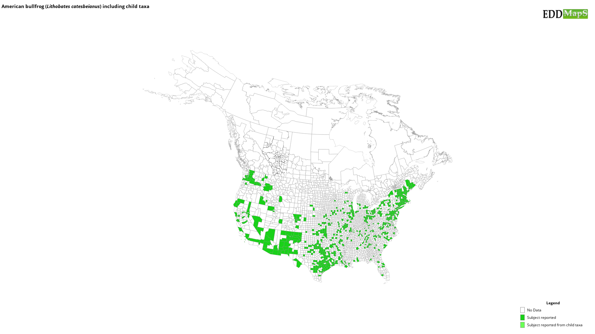 Bullfrog Habitat Map