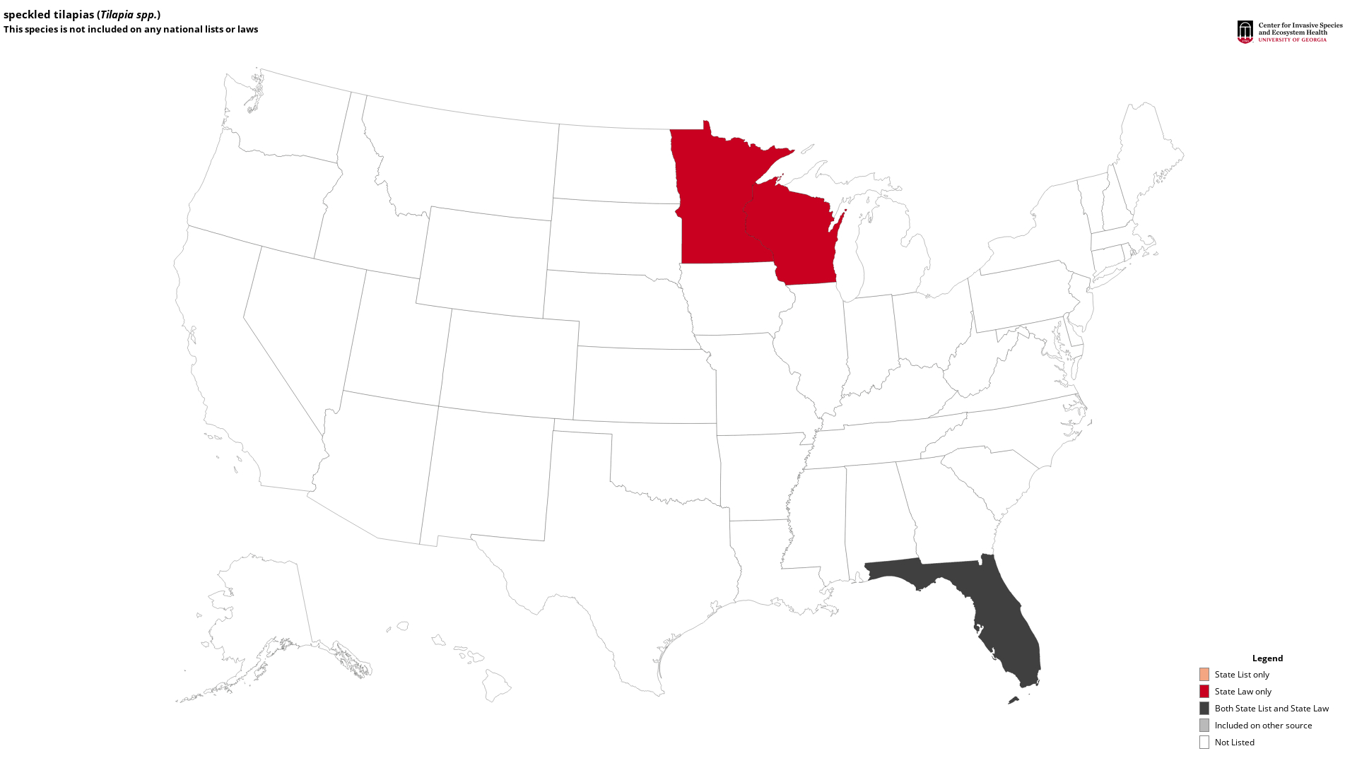 speckled tilapias, Tilapia spp. Perciformes Cichlidae