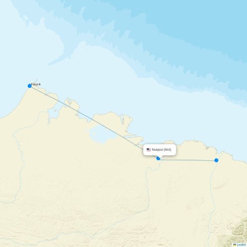 Nuiqsut (NUI) flight routes & destinations Flight Routes