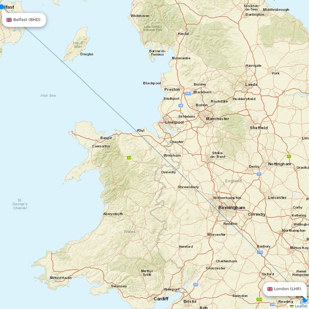 British Airways airline info and route map Flight Routes