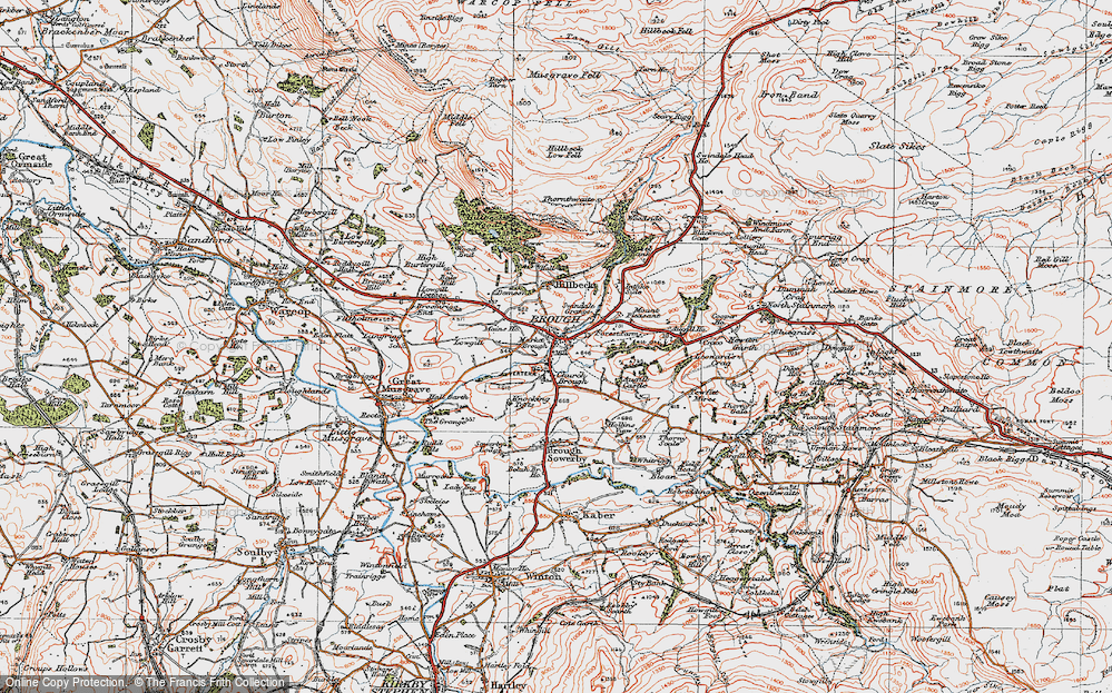 Historic Ordnance Survey Map of Brough, 1925 Francis Frith