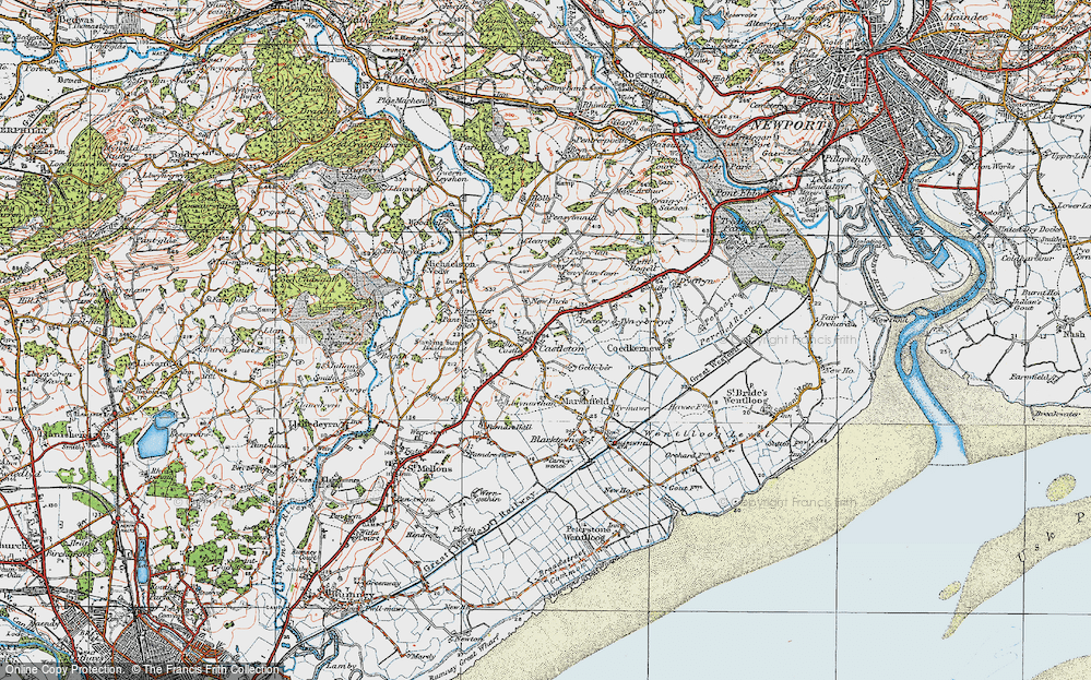 Historic Ordnance Survey Map of Castleton, 1919