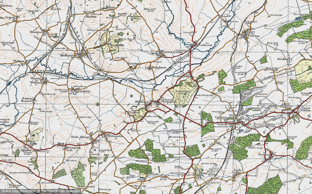 Old Maps of Cottingham, Northamptonshire Francis Frith