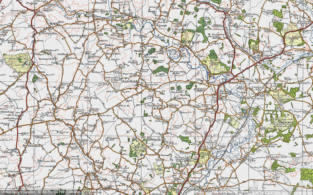 Old Maps of Dallinghoo, Suffolk Francis Frith