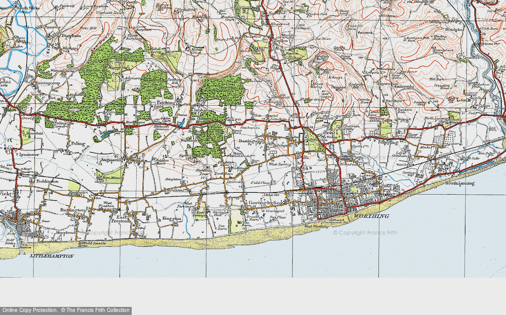 Old Maps of Durrington, Sussex Francis Frith
