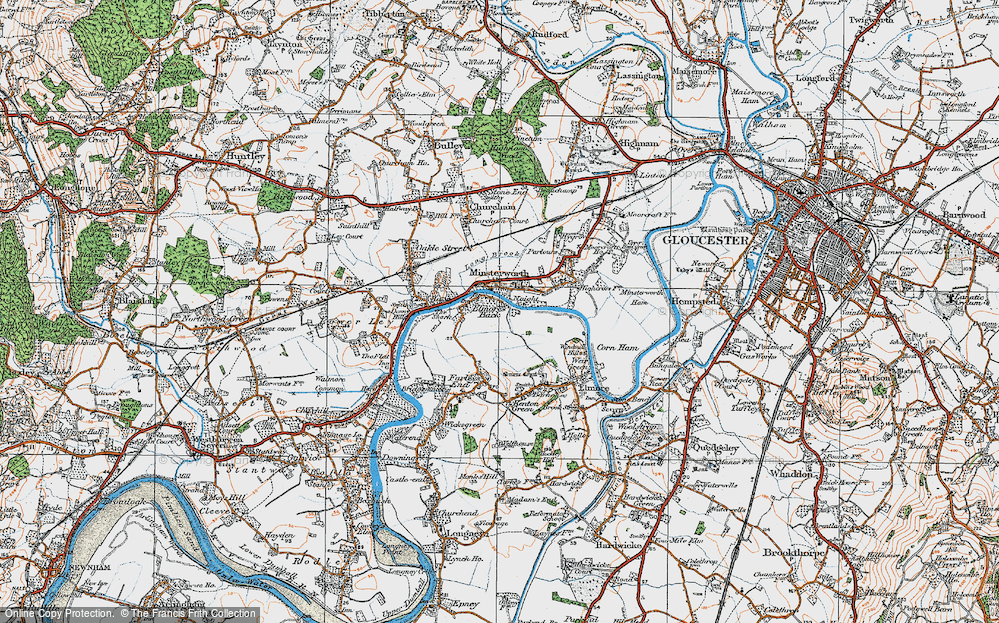 Historic Ordnance Survey Map of Elmore Back, 1919
