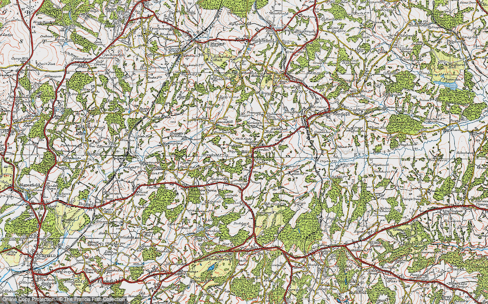 Old Maps of Five Ashes, Sussex Francis Frith