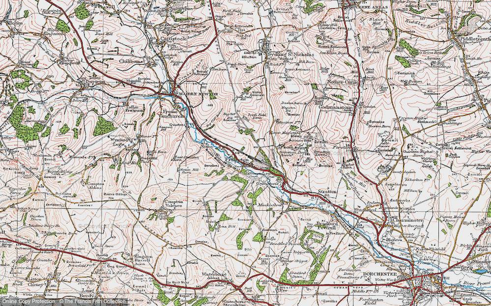 Historic Ordnance Survey Map of Frampton, 1919