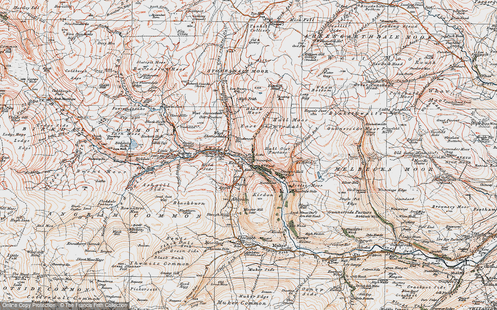 Historic Ordnance Survey Map of Keld, 1925 Francis Frith