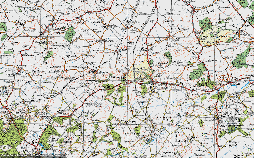 Old Maps of Millbrook, Bedfordshire Francis Frith