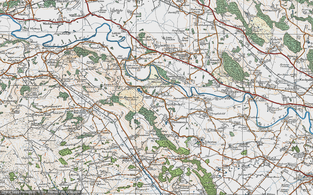 Old Maps of Woodbury Hill Wood, Hereford & Worcester