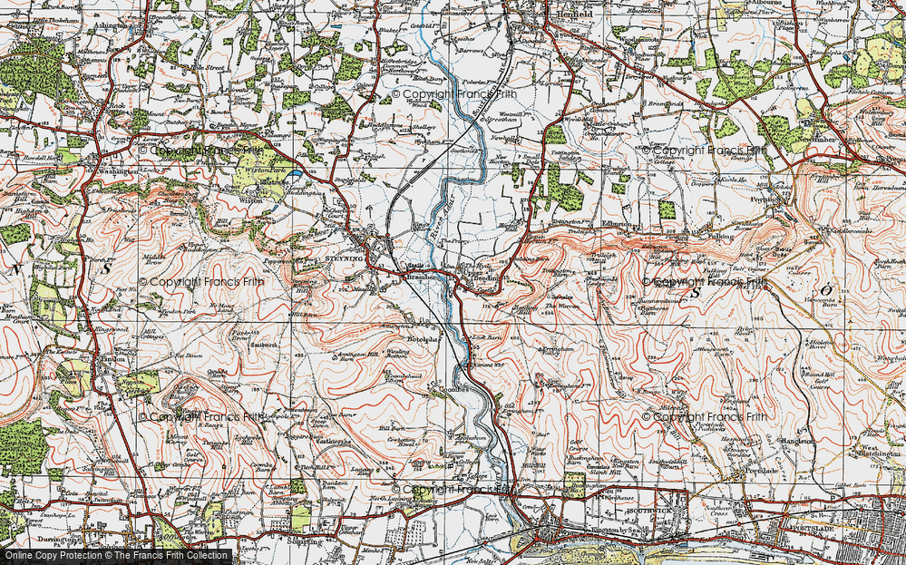 Historic Ordnance Survey Map of Upper Beeding, 1920