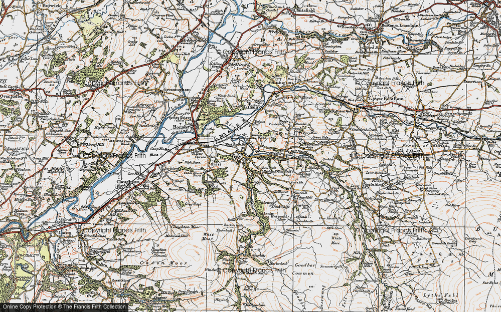 Historic Ordnance Survey Map of Wray, 1924 Francis Frith