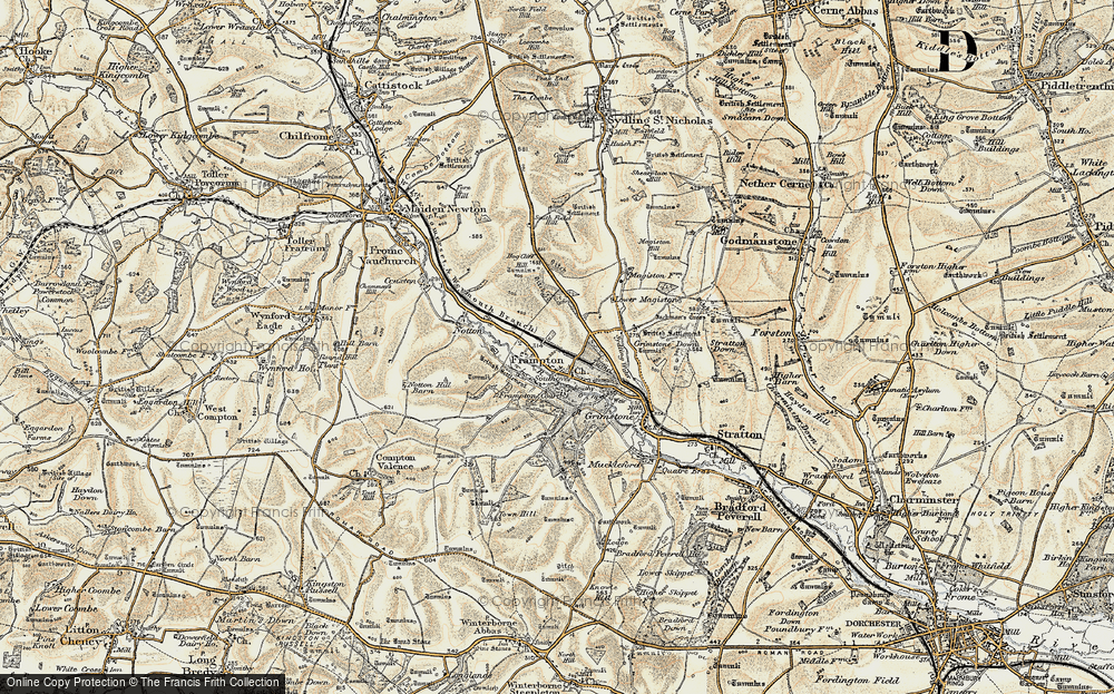 Old Maps of Frampton, Dorset Francis Frith