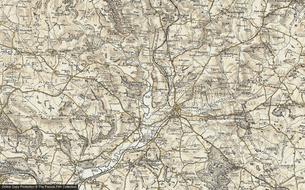 Historic Ordnance Survey Map of Mapleton, 1902