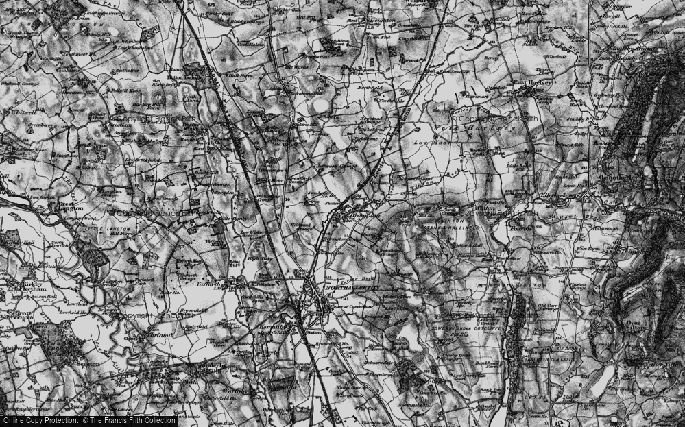 Historic Ordnance Survey Map of Brompton, 1898