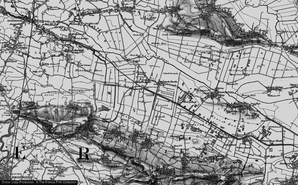 Old Maps of Burtle, Somerset Francis Frith