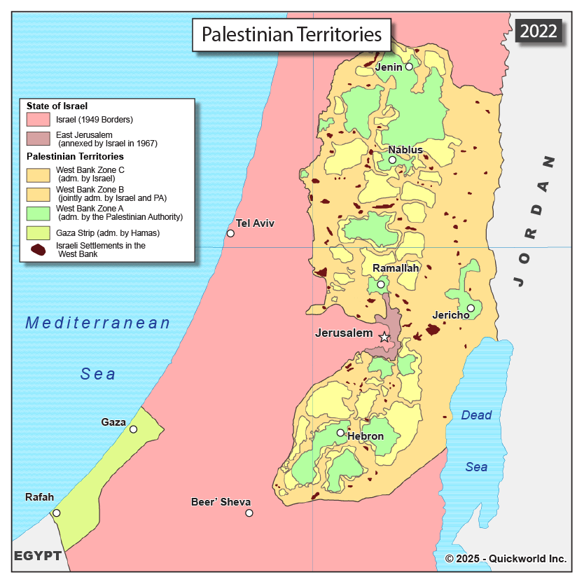 West Bank Map Settlements