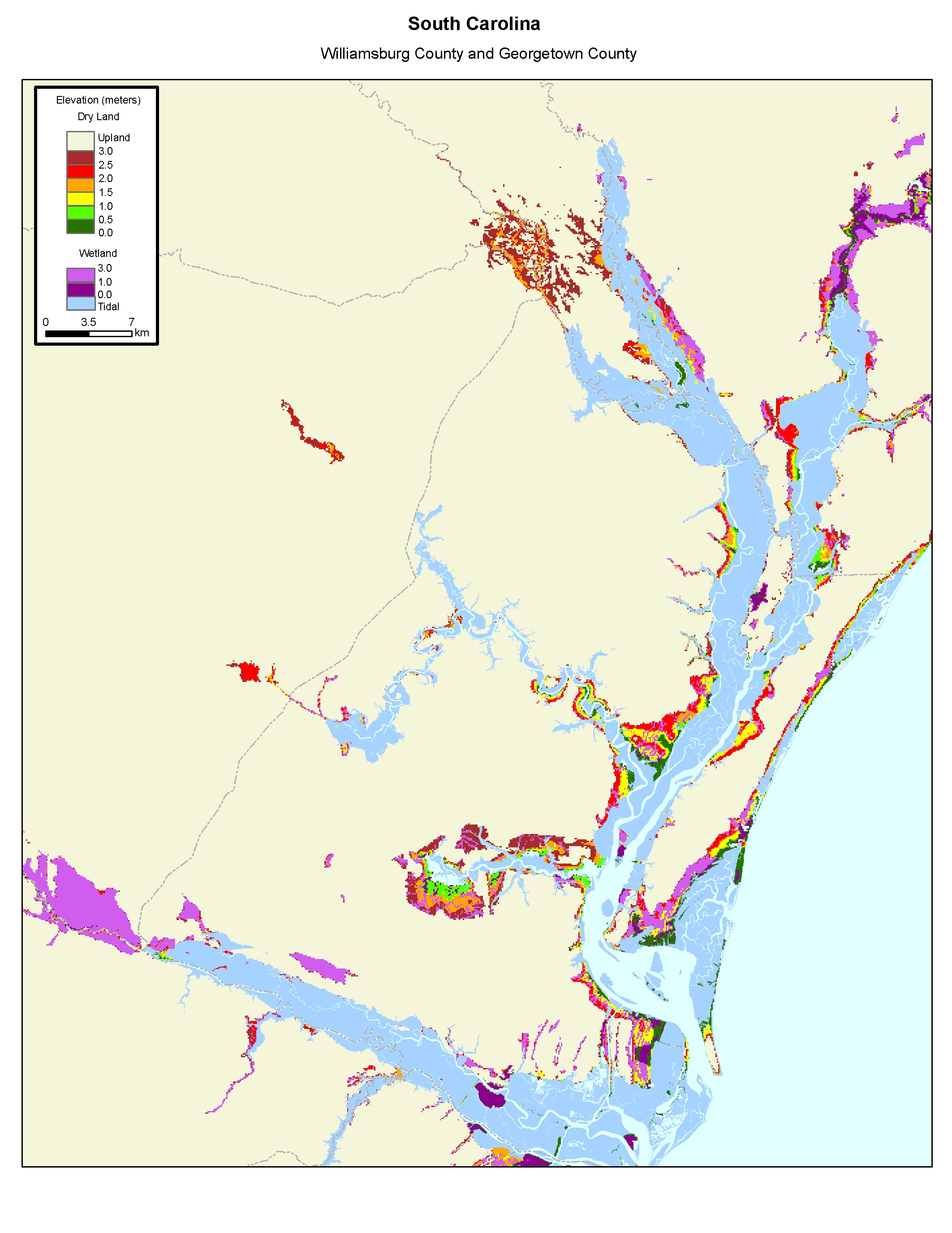 More Sea Level Rise Maps of South Carolina